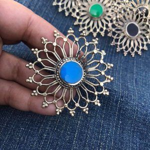 Afghan Statement Tribal Ring, Afghan Ring, Bohemian Ethnic, Afghan Jewelry